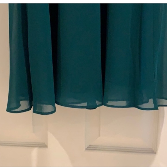 ANTHOLOGIE ERIN FETHERSON Size 2 Empire Maxi Dress Emerald Green - Picture 7 of 7
